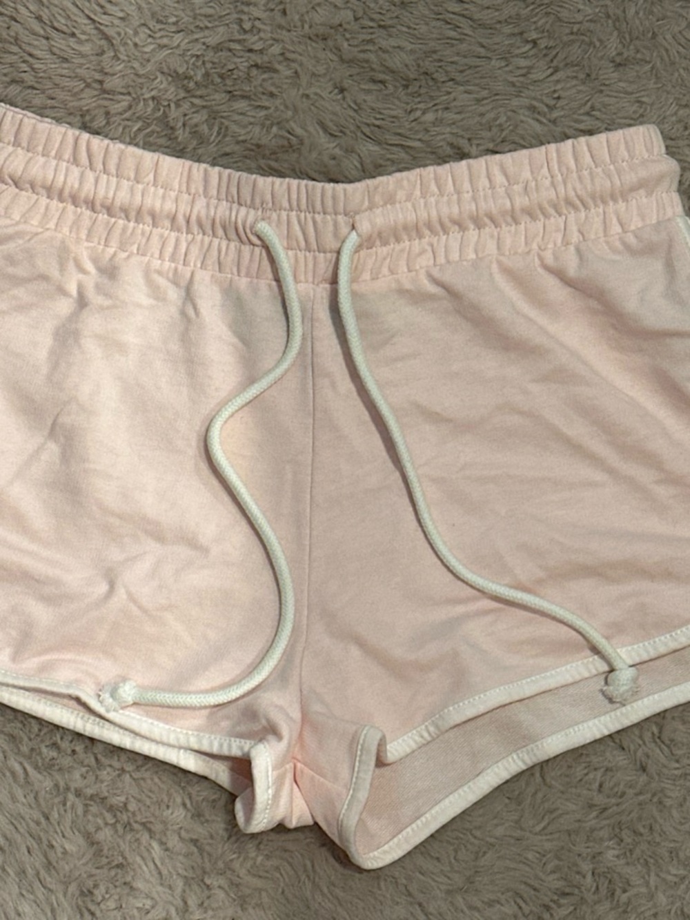 Forever 21 Pale Pink Drawstring Athletic Shorts